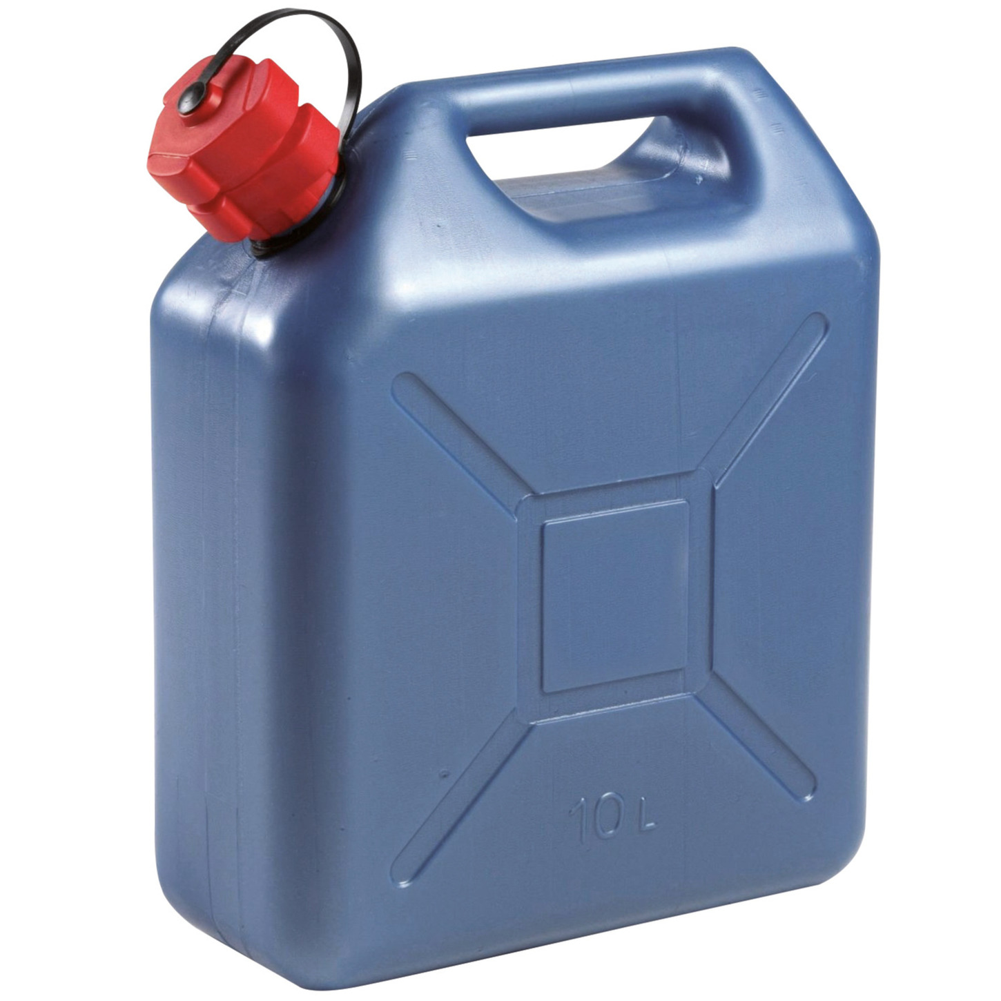 EDA Jerrycan - kunststof - blauw - voor brandstof - 10L Top Merken Winkel